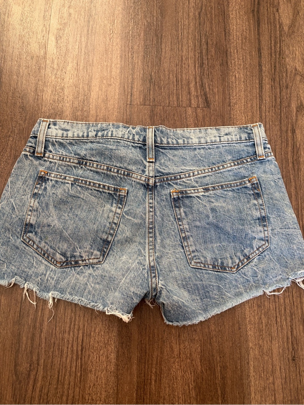 Women's Light Blue Denim Cutoff Shorts